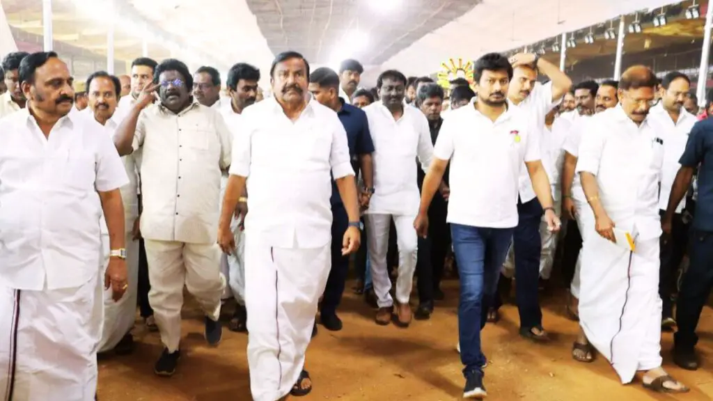 NEHRU REVIEWS DMK YOUTH WING CONFERENCE PREPARATIONS IN SALEM